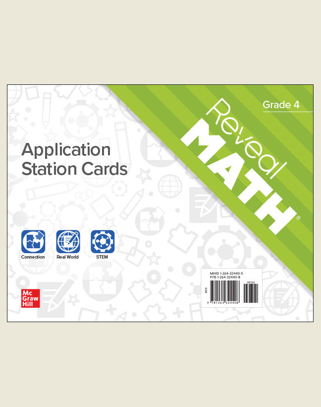 Reveal Math Application Station Cards Grade 4