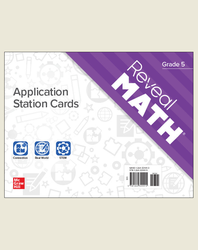 Reveal Math Application Station Cards Grade 5