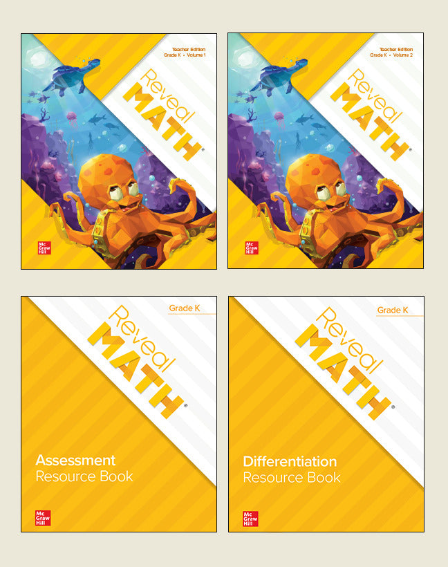 Reveal Math Grade K Print Teacher Edition Resource Package