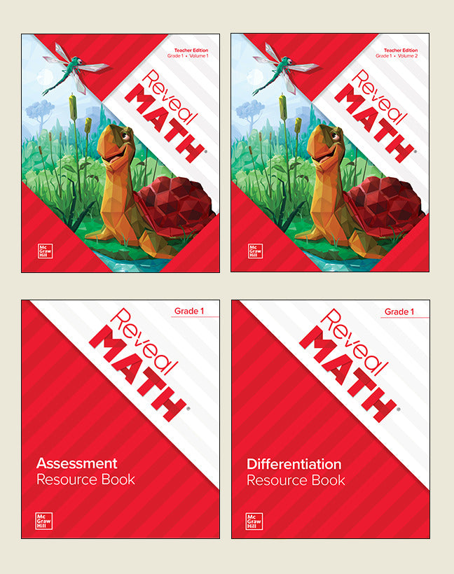 Reveal Math Grade 1 Print Teacher Edition Resource Package