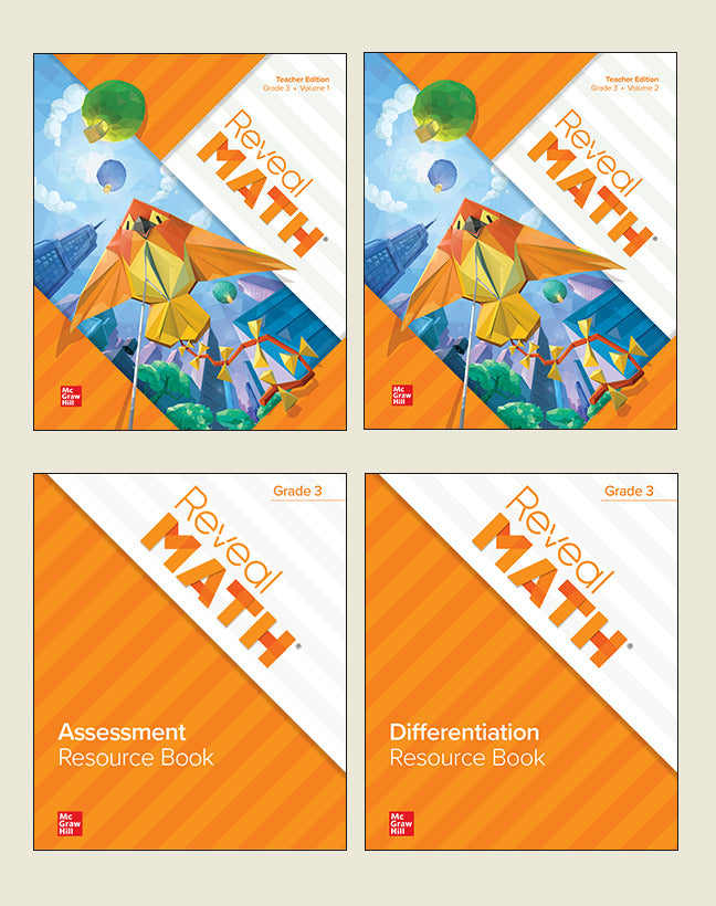 Reveal Math Grade 3 Print Teacher Edition Resource Package