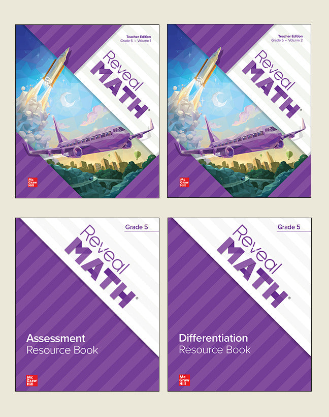Reveal Math Grade 5 Print Teacher Edition Resource Package