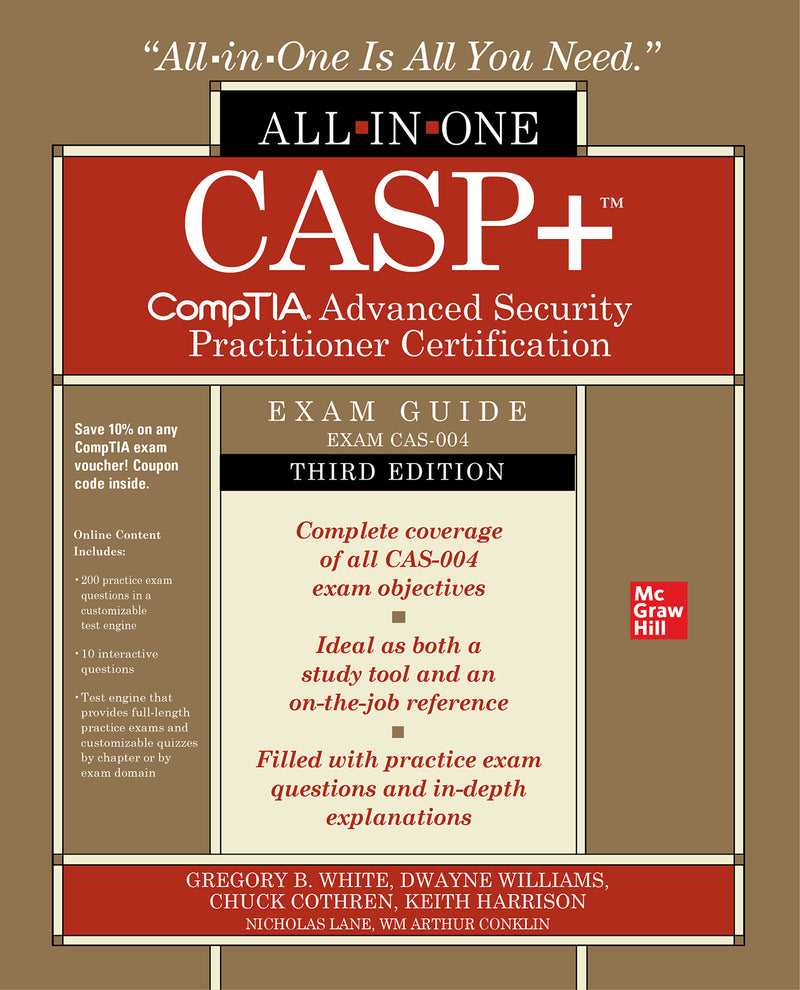 Casp+ Comptia Advanced Security Practitioner Certification All In One Exam Guide Third Edition Exam Cas 004 3e