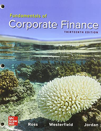 Gen Combo Ll Fundamentals Of Corporate Finance; Connect Access Card