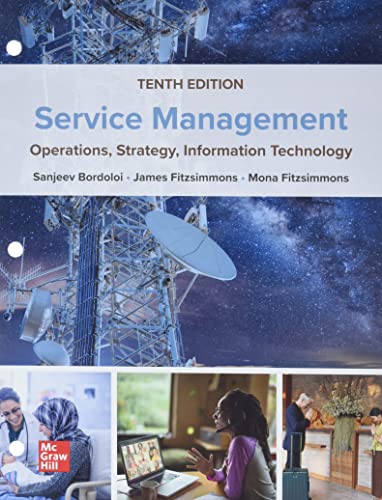Loose Leaf For Service Management Operations Strategy Information Technology