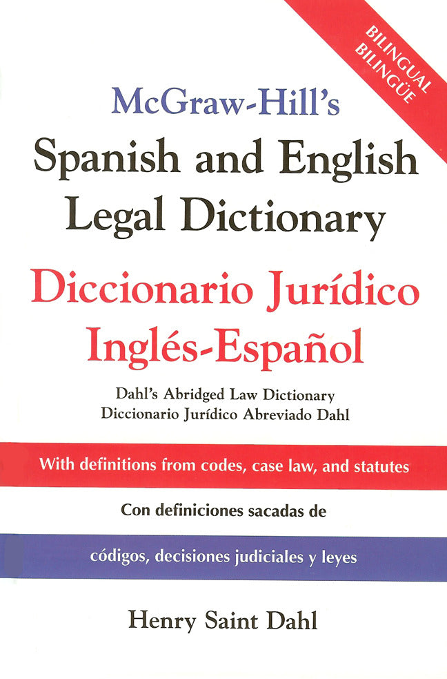 Mcgraw Hills Spanish English Legal Dict Pb
