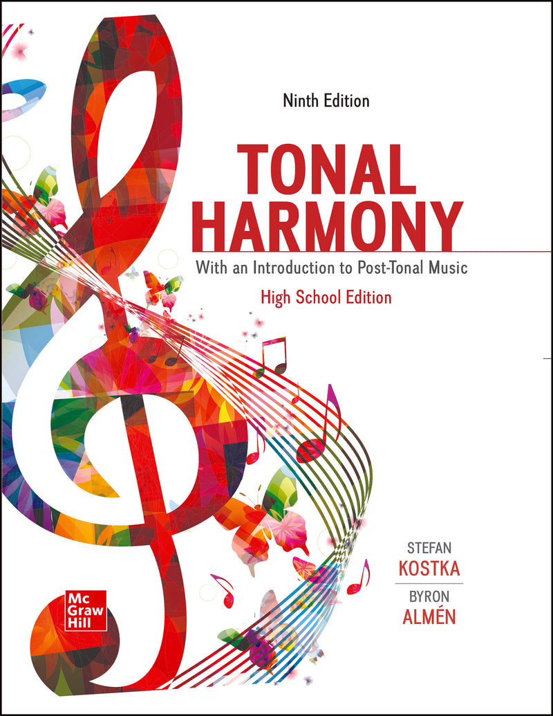 Kostka Tonal Harmony High School Edition 9e 2024 Student Print Bundle Student Edition With Workbook 9e