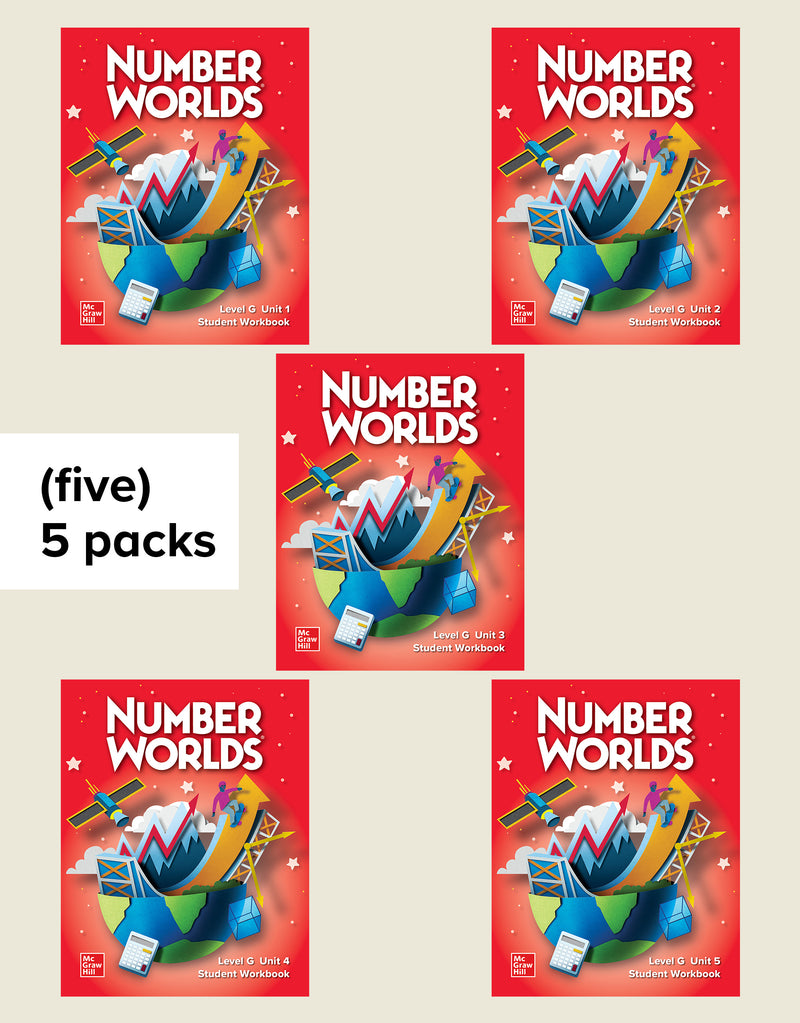Number Worlds Level G Student Workbook Package 25 Pack 5 Of Each Unit