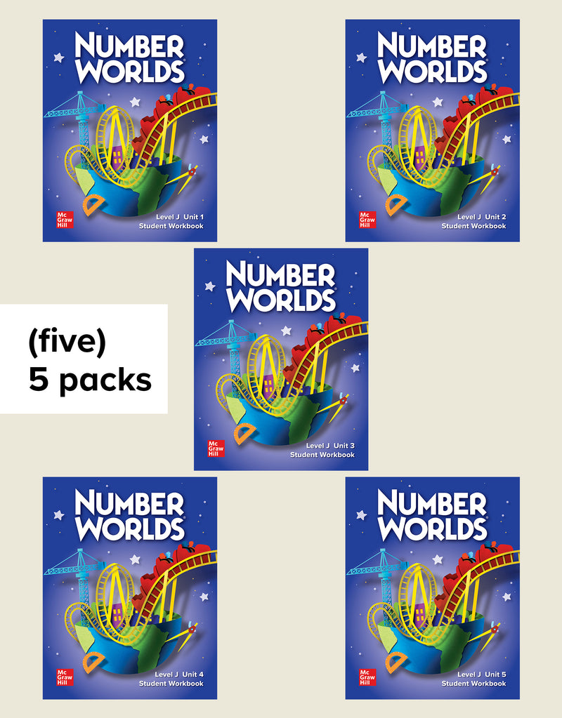 Number Worlds Level J Student Workbook Package 25 Pack 5 Of Each Unit