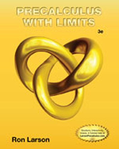 Student Study and Solutions Manual for Larson's Precalculus with Limits