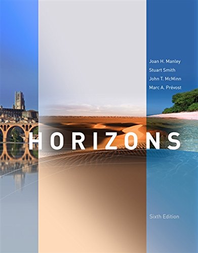 Student Activities Manual for Manley/Smith/PrÃ©vost/McMinn's Horizons, 6th
