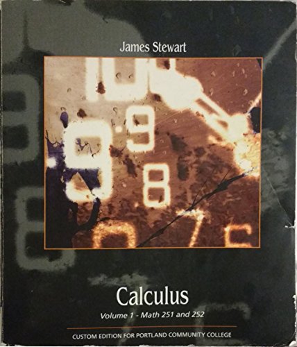 Custom Calculus Math 251/252