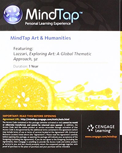MindTap Art, 1 term (6 months) Printed Access Card for Lazzari/Schlesier's Exploring Art: A Global, Thematic Approach, 5th