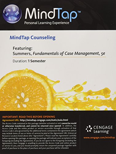 MindTap V2.0 for Summers' Fundamentals of Case Management Practice: Skills for the Human Services, 1 term Printed Access Card