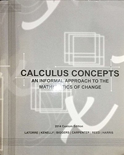 Custom Clemson Calculus Concepts (Latorre) 2014