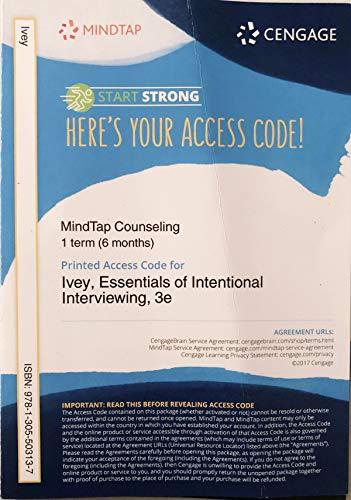 MindTapV2.0 for Ivey/Ivey/Zalaquett's Essentials of Intentional Interviewing: Counseling in a Multicultural World, 1 term Printed Access Card