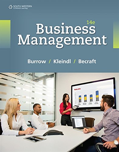 Business Management [Hardcover] Burrow, James L.; Kleindl, Brad and Becraft, Michael B.
