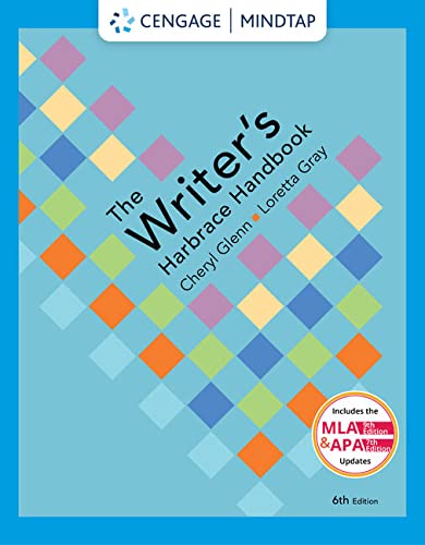 MindTap English, 2 terms (12 months) Printed Access Card for Glenn/Gray's The Writer's Harbrace Handbook, 6th