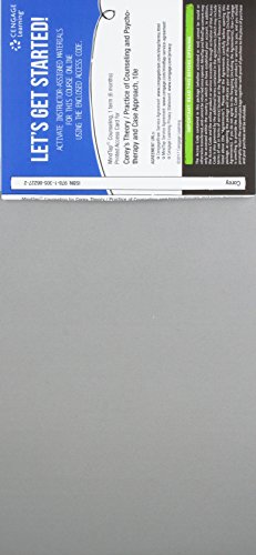 MindTap Counseling, 1 term (6 months) Printed Access Card for Corey's Theory and Practice of Counseling and Psychotherapy and Case Approach