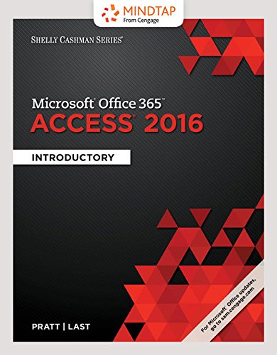 MindTap Computing, 1 term (6 months) Printed Access Card for Pratt/Lastâ€™s Shelly Cashman SeriesÂ® MicrosoftÂ® Office 365 & Access 2016: Comprehensive