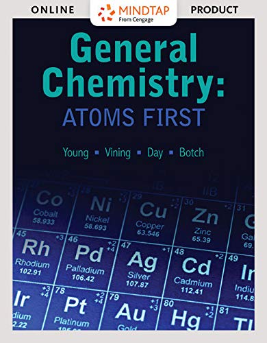 MindTap General Chemistry: Atoms First, 4 terms (24 months) Printed Access Card