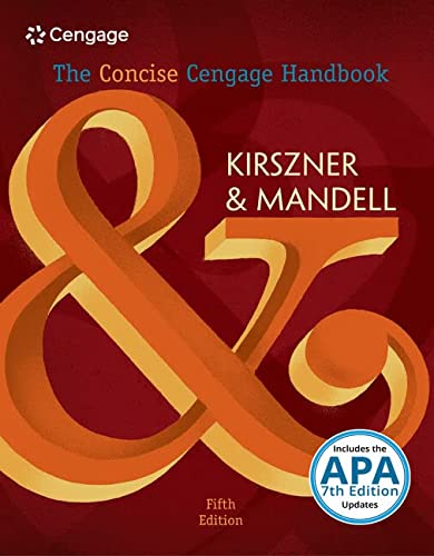 MindTap English, 1 term (6 months) Printed Access Card for Kirszner/Mandellâ€™s The Concise Cengage Handbook, 5th