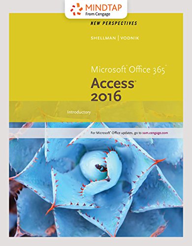 MindTap Computing, 1 term (6 months) Printed Access Card for Shellman/Vodnikâ€™s New Perspectives MicrosoftÂ® Office 365 & Access 2016: Comprehensive