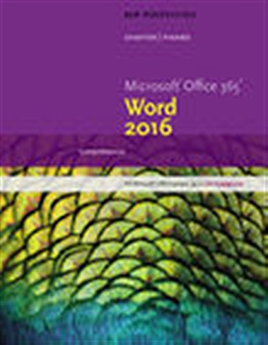 New Perspectives MicrosoftÂ®Office 365 & WordÂ® 2016