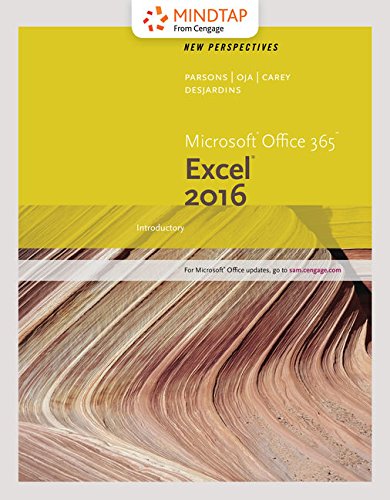 MindTap Computing, 2 terms (12 months) Printed Access Card for Carey/DesJardinsâ€™ New Perspectives MicrosoftÂ® Office 365 & Excel 2016: Comprehensive
