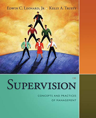 MindTap Management, 1 term (6 months) Printed Access Card for Leonard/Trusty's Supervision: Concepts and Practices of Management, 13th