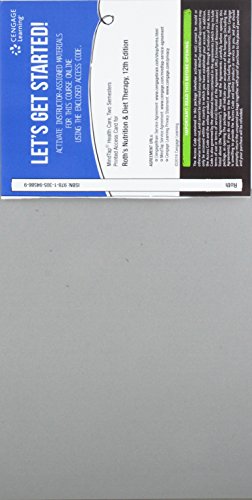 MindTap Basic Health Sciences, 2 term (12 months) Printed Access Card for Roth/Wehrle's Nutrition & Diet Therapy, 12th