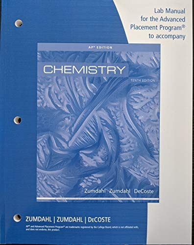 Chemistry (AP Edition), AP Lab Manual