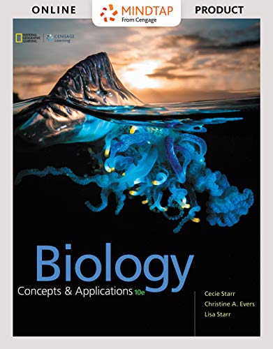 MindTap Biology, 2 terms (12 months) Printed Access Card for Starr/Evers/Starr's Biology: Concepts and Applications, 10th