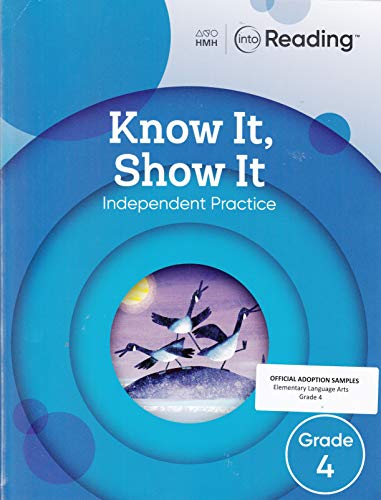 Into Reading Know It Show It VRS1 Grade 4