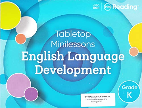 Into Reading Tabletop Minilessons English Language Development Grade K