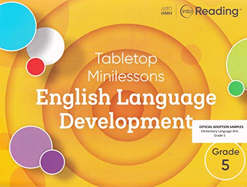 Into Reading Tabletop Minilessons English Language Development Grade 5
