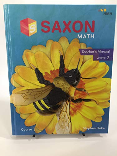 2018 Saxon Math Teacher Manual Volume 2 Course 1