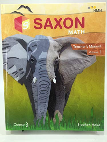 2018 Saxon Math Teacher Manual Volume 1 Course 3