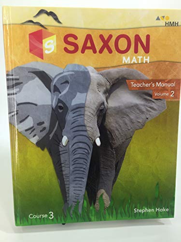 2018 Saxon Math Teacher Manual Volume 2 Course 3