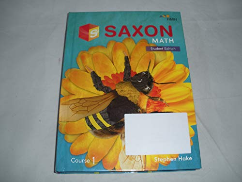 2018 Saxon Math Student Edition Course 1