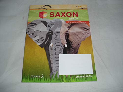 Saxon Math Instructional Masters Course 3