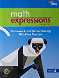 Math Expressions CCSS Homework and Remembering BlackLine Master Grade 4