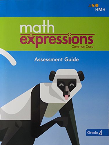 Math Expressions CCSS Assessment Guide BlackLine Master with Answer Key Grade 4
