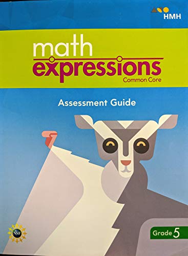 Math Expressions CCSS Assessment Guide BlackLine Master with Answer Key Grade 5