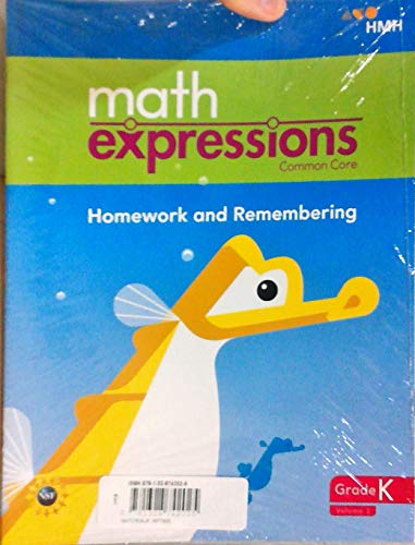 Math Expressions CCSS Homework & Remembering Consumable Collection Grade K