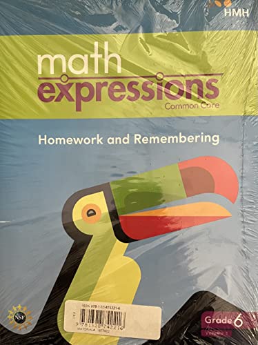 Math Expressions CCSS Homework & Remembering Consumable Collection Grade 6
