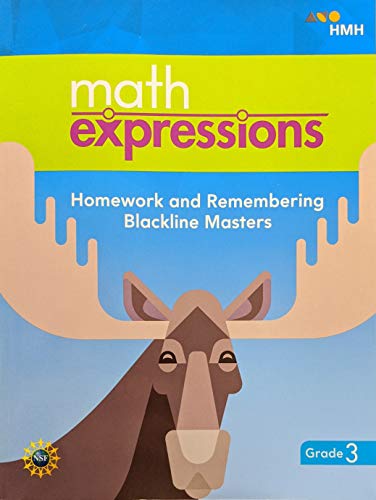Math Expressions (StA) Homework and Remembering Blackline Master Grade 3