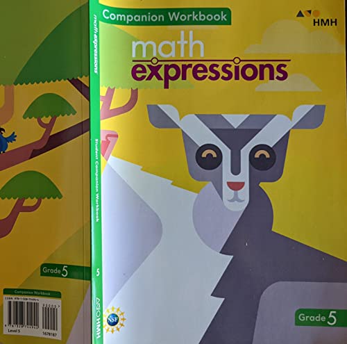 Math Expressions (StA) Companion Workbook (for hardcover Student Activity Book)Grade 5