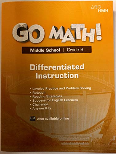 Go Math! StA Differentiated Instruction Resource Grade 6