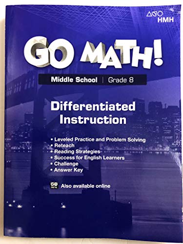 Go Math! StA Differentiated Instruction Resource Grade 8